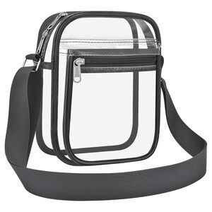 4716 Clear Purse for Stadium Events Clear Crossbody Bag and with Front